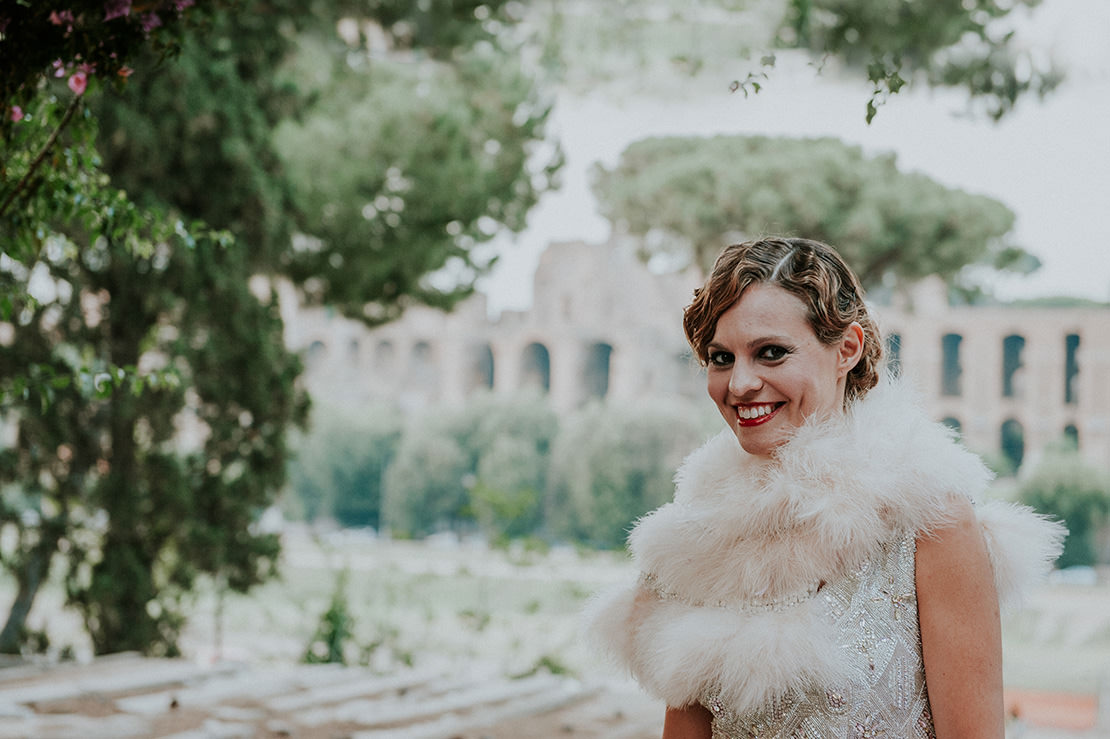 élégant mariage à Rome