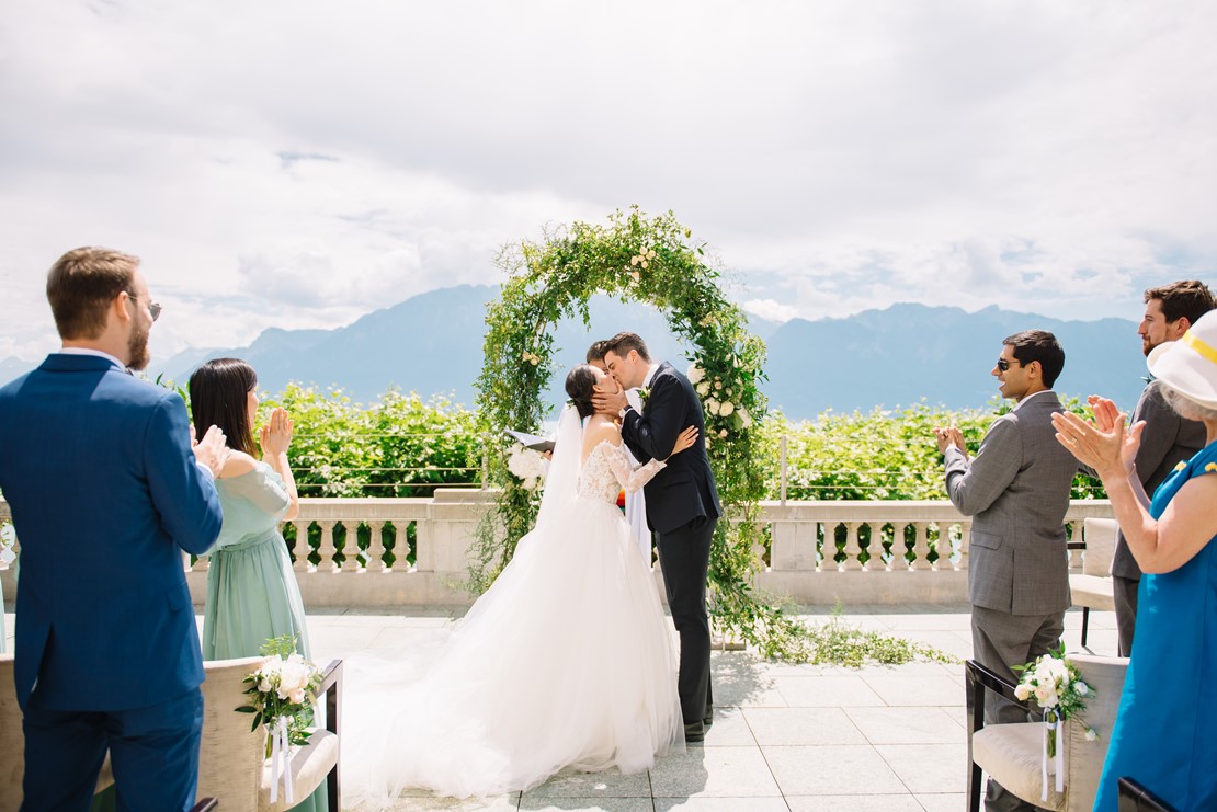 photographe mariage suisse Vaud hôtel des trois couronnes Vevey